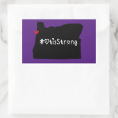 Otis Strong Heart Black Rechthoekige Sticker (Tas)