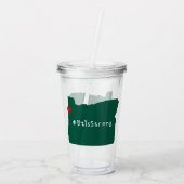 Otis Strong Heart Green Acryl Drinkbeker (Achterkant)