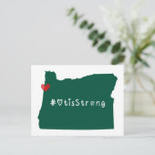 Otis Strong Heart Green Briefkaart (Staand voorkant)