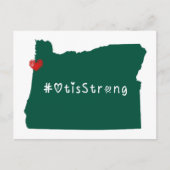 Otis Strong Heart Green Briefkaart (Voorkant)