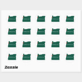 Otis Strong Heart Green Ronde Sticker (Vel)