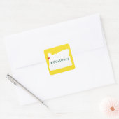 Otis Strong Heart White Vierkante Sticker (Envelop)