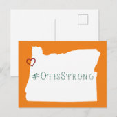 Otis Strong Rope Heart White Briefkaart (Voorkant / Achterkant)