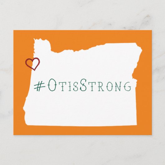 Otis Strong Rope Heart White Briefkaart (Voorkant)
