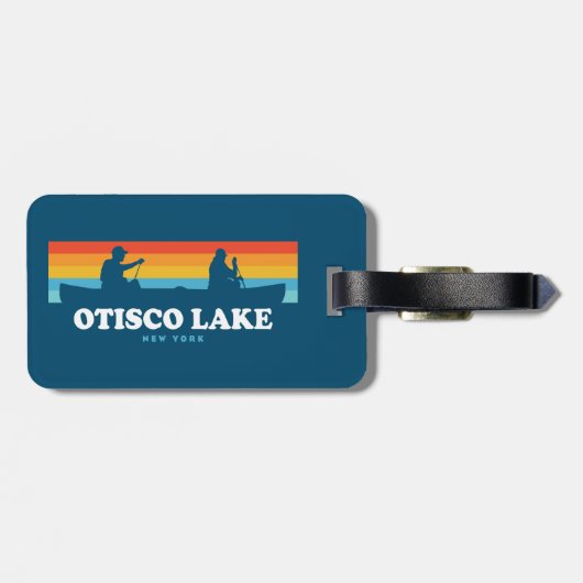 Otisco Lake New York Canoe Bagagelabel (Achterkant horizontaal)