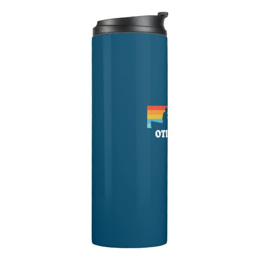 Otisco Lake New York Canoe Thermosbeker (Gedraaid links)