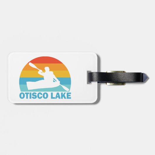 Otisco Lake New York Kajak Bagagelabel (Achterkant horizontaal)