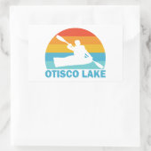 Otisco Lake New York Kayak Rechthoekige Sticker (Tas)
