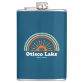 Otisco Lake New York Regenboog Heupfles (Voorkant)