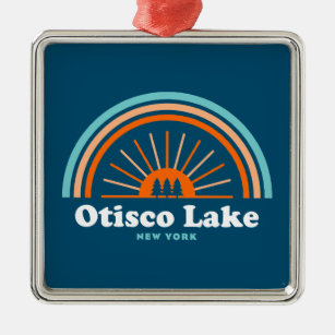 Otisco Lake New York Regenboog Metalen Ornament