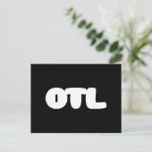 OTL Emoticon ~ Korean Slang Briefkaart (Staand voorkant)