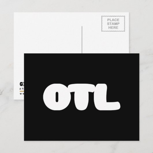 OTL Emoticon ~ Korean Slang Briefkaart (Voorkant / Achterkant)