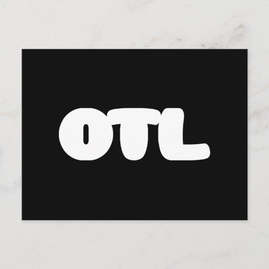 OTL Emoticon ~ Korean Slang Briefkaart (Voorkant)