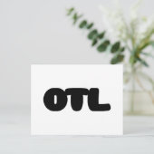 OTL Emoticon ~ Korean Slang Briefkaart (Staand voorkant)