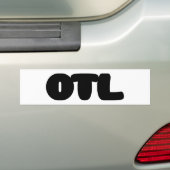 OTL Emoticon ~ Korean Slang Bumpersticker (Op auto)