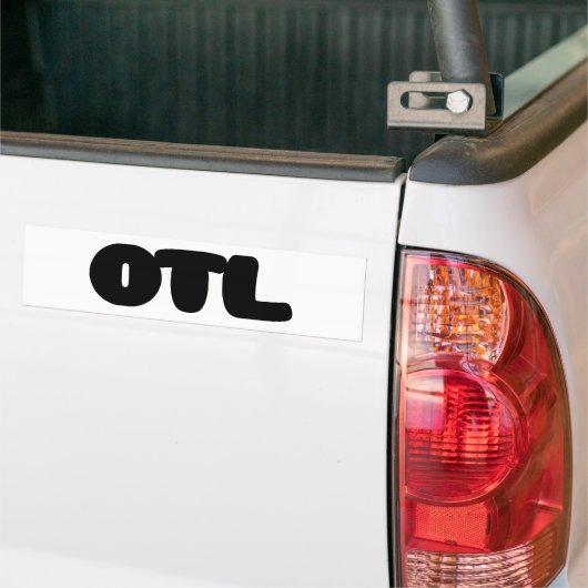 OTL Emoticon ~ Korean Slang Bumpersticker (Op Truck)
