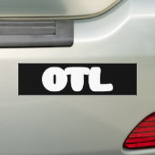 OTL Emoticon ~ Korean Slang Bumpersticker (Op auto)