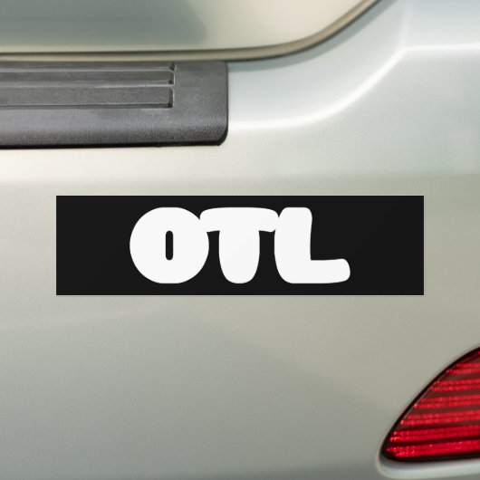 OTL Emoticon ~ Korean Slang Bumpersticker (Op auto)