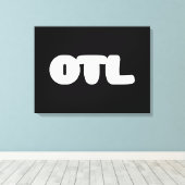 OTL Emoticon ~ Korean Slang Canvas Afdruk (Insitu (Houten vloer))