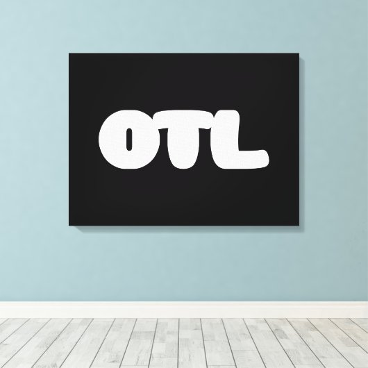 OTL Emoticon ~ Korean Slang Canvas Afdruk (Insitu (Houten vloer))