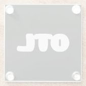 OTL Emoticon ~ Korean Slang Glazen Onderzetter (Achterkant)