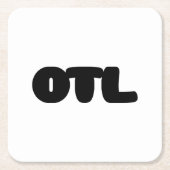 OTL Emoticon ~ Korean Slang Kartonnen Onderzetters (Voorkant)