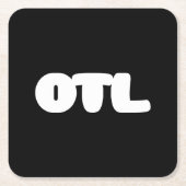 OTL Emoticon ~ Korean Slang Kartonnen Onderzetters (Voorkant)