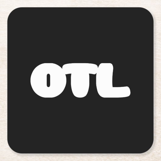 OTL Emoticon ~ Korean Slang Kartonnen Onderzetters (Voorkant)