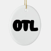 OTL Emoticon ~ Korean Slang Keramisch Ornament (Rechts)