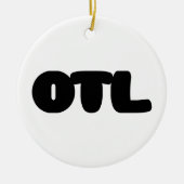 OTL Emoticon ~ Korean Slang Keramisch Ornament (Voorkant)