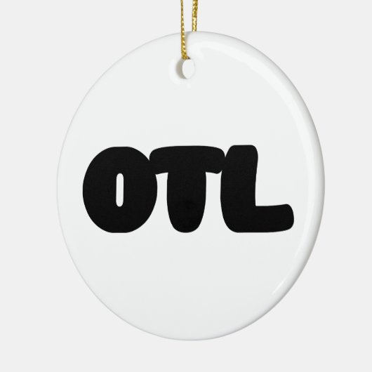 OTL Emoticon ~ Korean Slang Keramisch Ornament (Links)