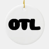 OTL Emoticon ~ Korean Slang Keramisch Ornament (Achterkant)