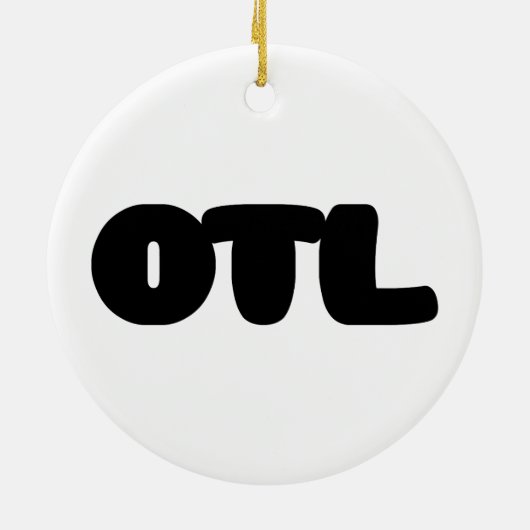 OTL Emoticon ~ Korean Slang Keramisch Ornament (Achterkant)