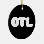 OTL Emoticon ~ Korean Slang Keramisch Ornament (Rechts)