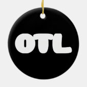 OTL Emoticon ~ Korean Slang Keramisch Ornament (Achterkant)