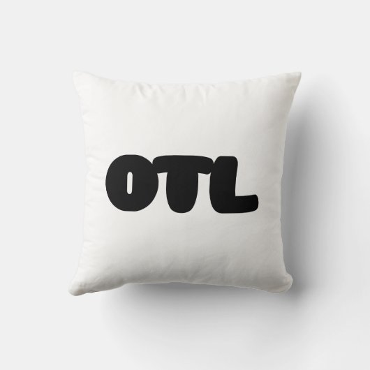 OTL Emoticon ~ Korean Slang Kussen (Achterkant)