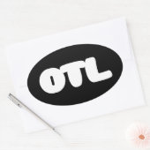 OTL Emoticon ~ Korean Slang Ovale Sticker (Envelop)