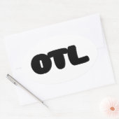 OTL Emoticon ~ Korean Slang Ovale Sticker (Envelop)