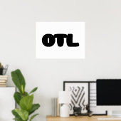 OTL Emoticon ~ Korean Slang Poster (Thuiskantoor)