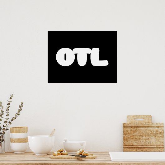 OTL Emoticon ~ Korean Slang Poster (Keuken)