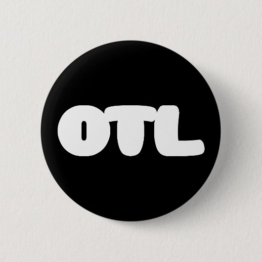 OTL Emoticon ~ Korean Slang Ronde Button 5,7 Cm (Voorkant)