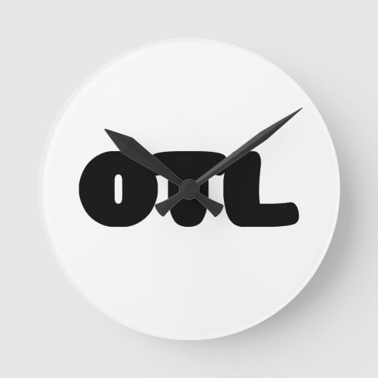 OTL Emoticon ~ Korean Slang Ronde Klok (Voorkant)