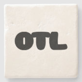 OTL Emoticon ~ Korean Slang Stenen Onderzetter (Voorkant)