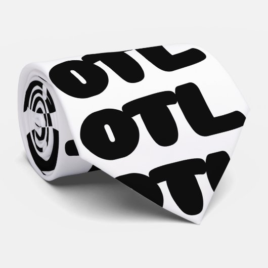 OTL Emoticon ~ Korean Slang Stropdas (Opgerold)