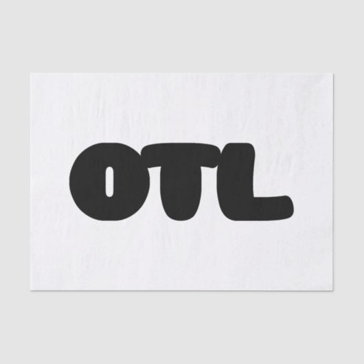 OTL Emoticon ~ Korean Slang Tissuepapier (Voorkant)