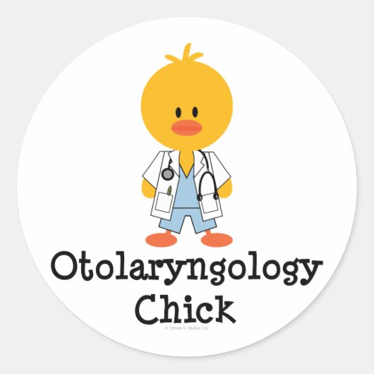 Otolaryngologie Chick Stickers (Voorkant)
