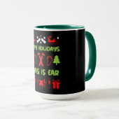 Otolaryngologie Otorhinolaryngoloog Xmas Mok (Voorkant rechts)