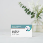 Otolaryngologist Oorneus Keelarts Modern Visitekaartje (Staand voorkant)