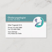 Otolaryngologist Oorneus Keelarts Modern Visitekaartje (Voorkant)