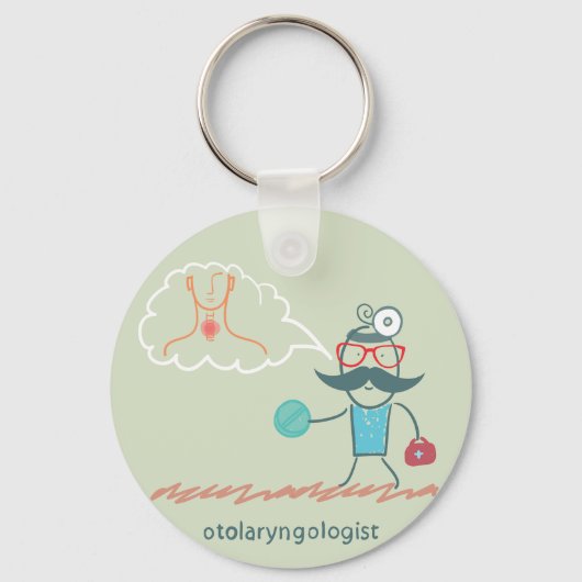 Otolaryngologist Sleutelhanger (Achterkant)